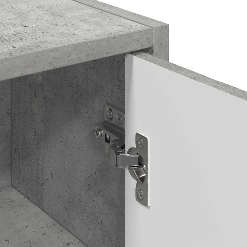 Шкаф за баня със съхранение Циментено сиво 39 x 23,5 x 65 см