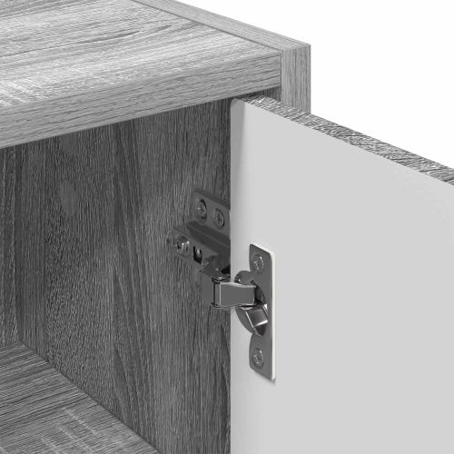 Шкаф за баня Монтиране на стена Сив Сонома 39 x 23,5 x 65 см