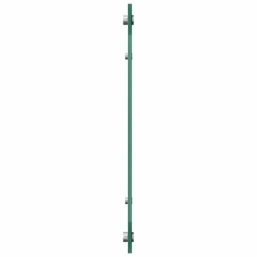 Кухненски гръб 2 pcs Бяло 100 x 50 cm закалено стъкло