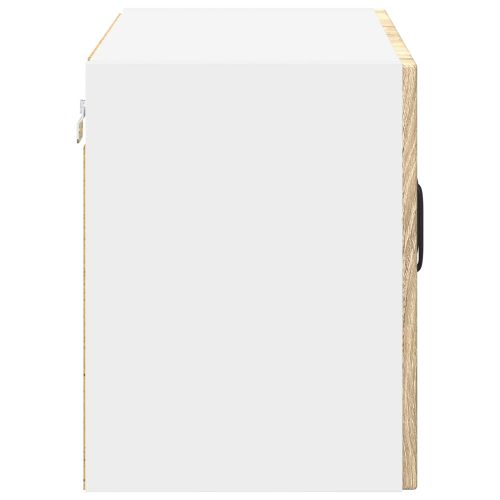 Стенен стъклен шкаф LUCCA 2 pcs Дъб сонома 60 x 31 x 40 см