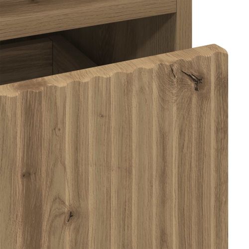 Нощен шкаф 2 pcs дъб артизан 49 x 36 x 61 см Инженерно дърво