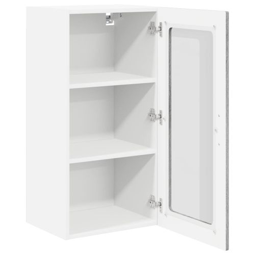 Стенен стъклен шкаф LUCCA 2 pcs Сива сонома 40 x 31 x 80 см