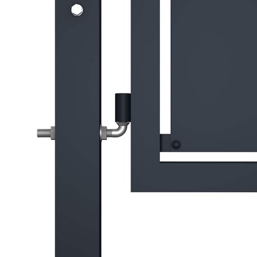 Градинска порта от стомана 400x175 см, антрацит