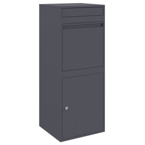 Пощенска кутия за пратки Антрацит 41 x 38 x 103 см Стомана