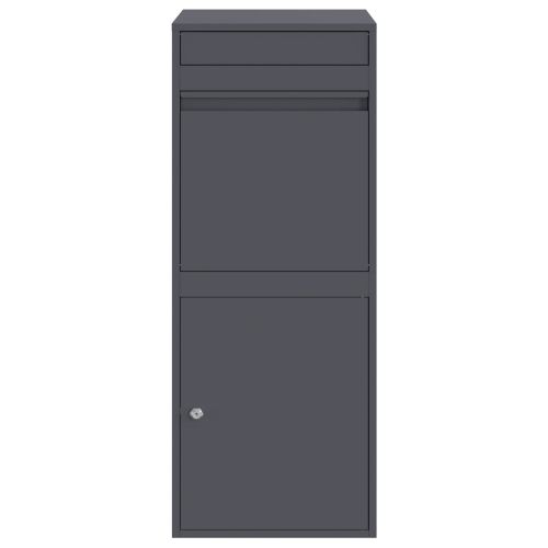 Пощенска кутия за пратки Антрацит 41 x 38 x 103 см Стомана