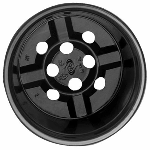 Кръгла саксия за цветя 200 pcs Черно Ø 10 x 8 см Пластмаса