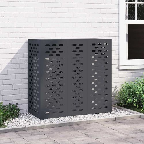 Покритие за климатик Антрацит 110 x 50 x 105 см Стомана