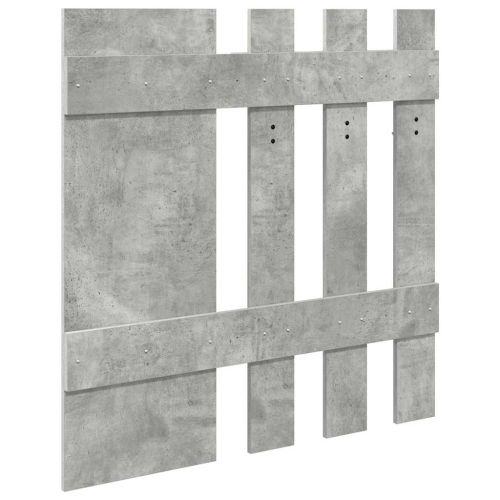 Стенен закачалка за палта Циментено сиво 100 x 10 x 100 см