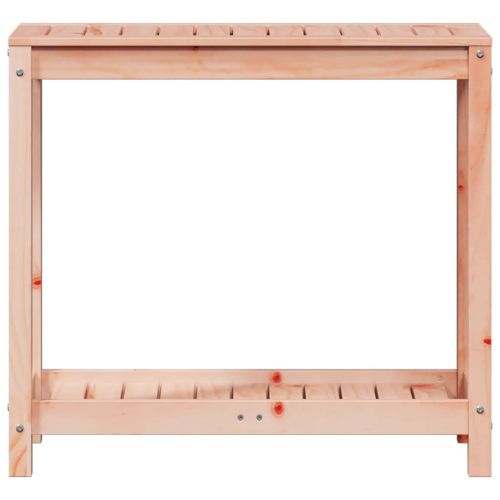 Маса за разсаждане с рафт, 82,5x35x75 см, дугласко дърво масив