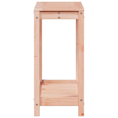 Маса за разсаждане с рафт, 82,5x35x75 см, дугласко дърво масив