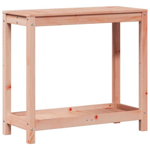Маса за разсаждане с рафт, 82,5x35x75 см, дугласко дърво масив