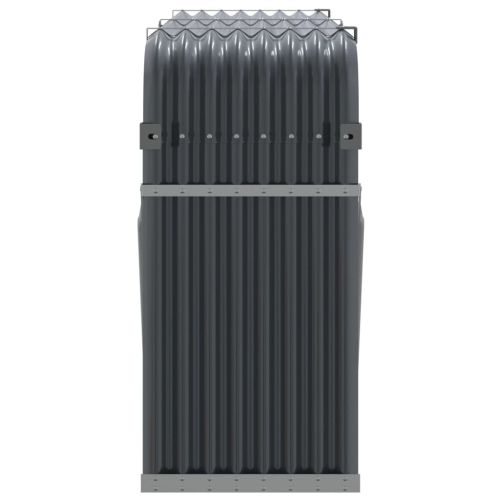Поставка за дърва, антрацит, 180x45x100 см, поцинкована стомана