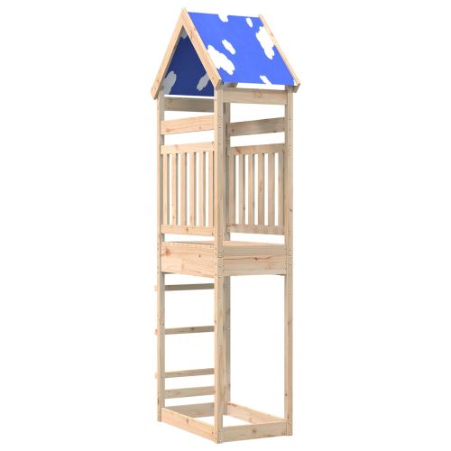 Игрална кула Кафяво 52,5 x 85 x 265 см Солидно борово дърво