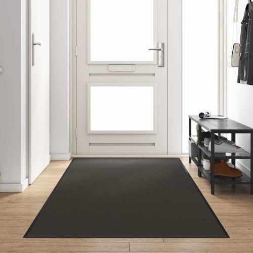 Мат за врата Друг Антрацит и черен 120 x 350 см Полиамид и PVC