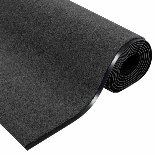 Мат за врата Друг Антрацит и черен 120 x 350 см Полиамид и PVC