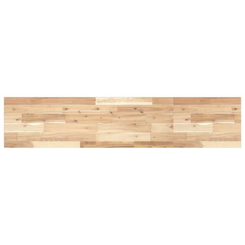 Плаващ рафт 140x30x2 см необработено масивно дърво акация