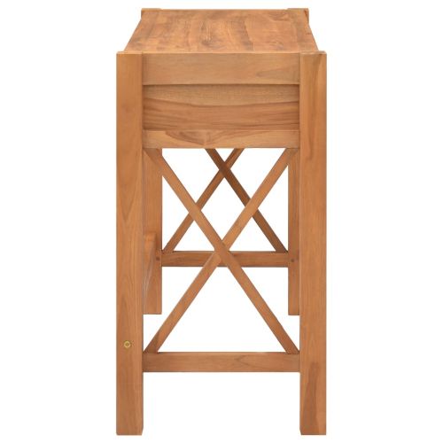 Бюро с 2 чекмеджета, 100x40x75 см, тиково дърво