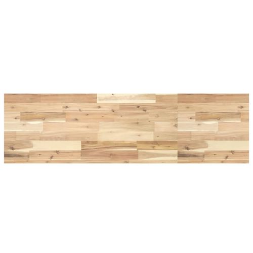 Плаващ рафт 120x40x4 см необработено масивно дърво акация