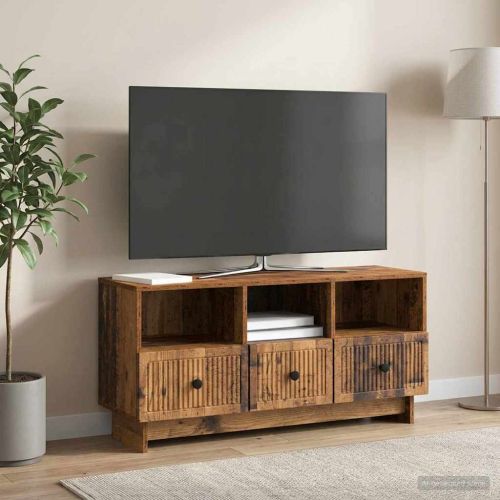 ТВ шкаф Старо дърво 102 x 34,5 x 50 см Инженерна дървесина