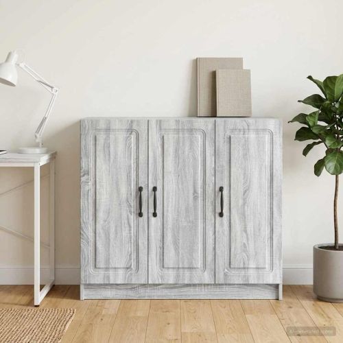 Служебен шкаф Сива сонома 89 x 34,5 x 77 см Инженерна дървесина