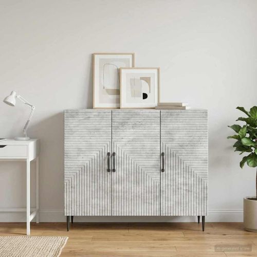 Служебен шкаф Бетонно сиво 89 x 34,5 x 80 см