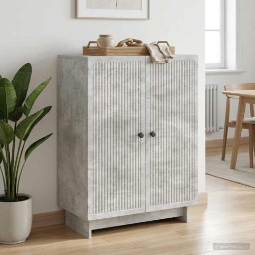Служебен шкаф Бетонно сиво 66 x 34,5 x 90 см