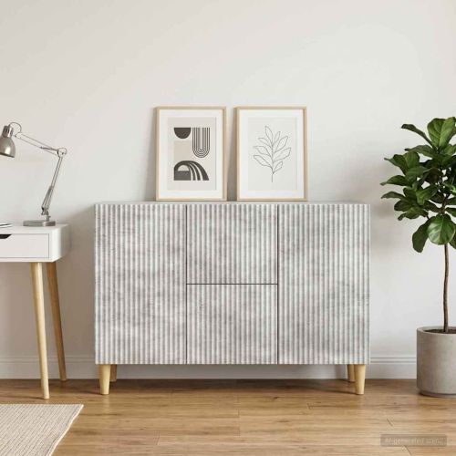 Служебен шкаф с чекмедже Бетонно сиво 89 x 34,5 x 60 см
