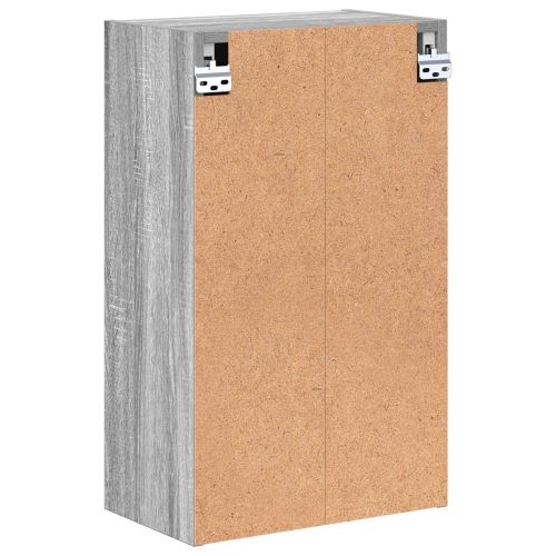 Шкаф за баня Монтиране на стена Сив Сонома 39 x 23,5 x 65 см