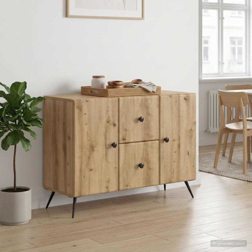 Служебен шкаф Дъб артизан 89 x 34,5 x 60 см Инженерна дървесина