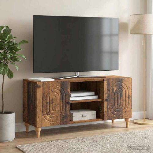 ТВ шкаф Старо дърво 102 x 34,5 x 50 см Инженерна дървесина