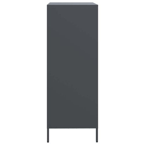 Висок шкаф, антрацит, 68x39x103,5 см, стомана