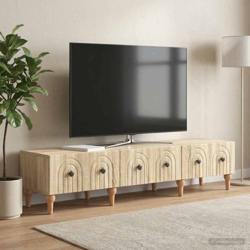 ТВ шкаф Дъб сонома 147 x 34,5 x 30 см Инженерна дървесина