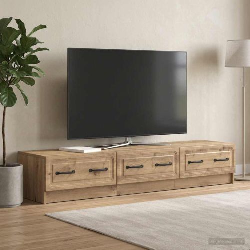 ТВ шкаф Дъб артизан 147 x 34,5 x 27 см Инженерна дървесина