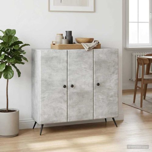 Служебен шкаф Бетонно сиво 89 x 34,5 x 80 см