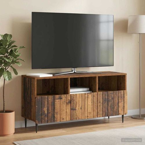 ТВ шкаф Старо дърво 102 x 34,5 x 50 см Инженерна дървесина