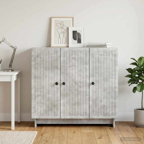 Служебен шкаф Бетонно сиво 89 x 34,5 x 80 см