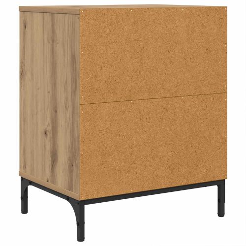 Нощен шкаф 2 pcs дъб артизан 49 x 36 x 61 см Инженерно дърво