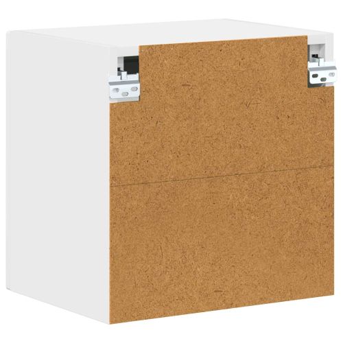 Стенен стъклен шкаф LUCCA 2 pcs Бяло 40 x 31 x 40 см