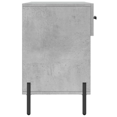 Пейка за обувки, бетонно сив, 102x35x55 см, инженерно дърво