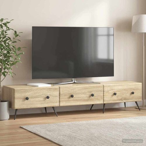 ТВ шкаф Дъб сонома 147 x 34,5 x 30 см Инженерна дървесина
