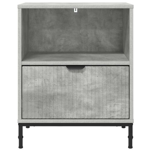 Нощен шкаф 2 pcs Бетонно сиво 49 x 36 x 61 см Инженерно дърво