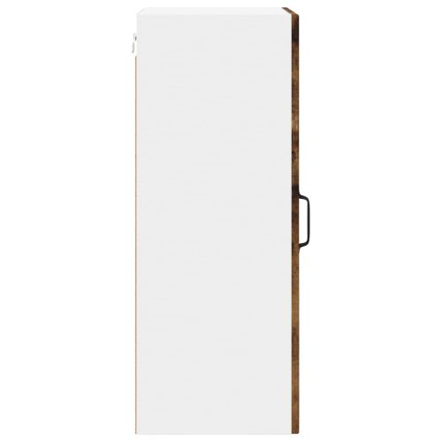 Стенен стъклен шкаф LUCCA 2 pcs Опушен дъб 40 x 31 x 80 см