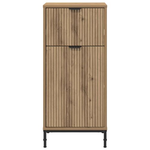 Шкаф за баня Дъб 39,5 x 36 x 88 см Инженерно дърво, Метал