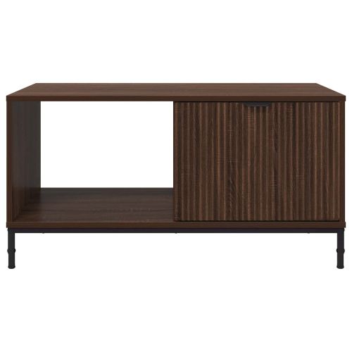 Масичка за кафе Кафяв дъб 90 x 49 x 46 см Инженерно дърво