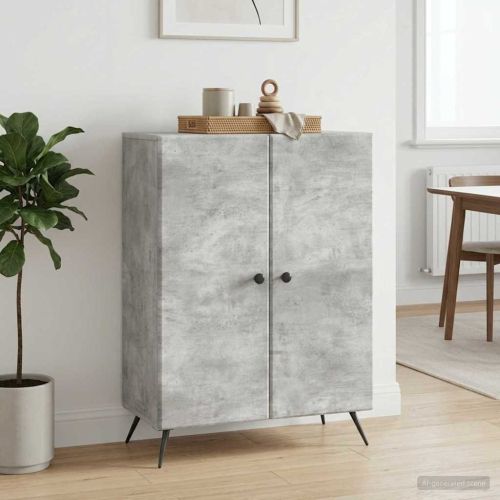Служебен шкаф Бетонно сиво 66 x 34,5 x 90 см