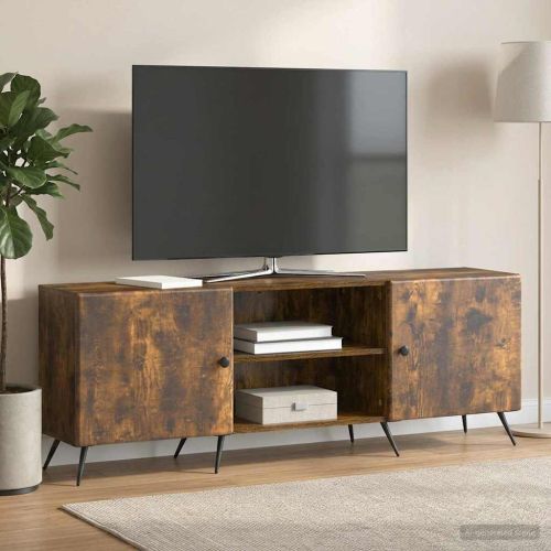 ТВ шкаф Опушен дъб 150 x 31 x 50 см Инженерна дървесина