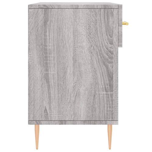Пейка за обувки, сив сонома, 102x35x55 см, инженерно дърво