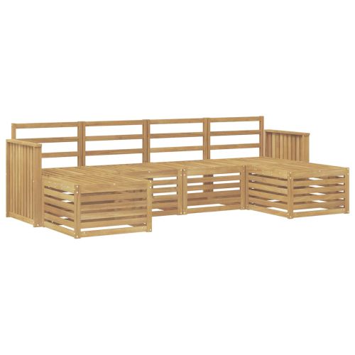 Комплект дивани за открито 6 pcs Бяло 249 x 122,5 x 73 см