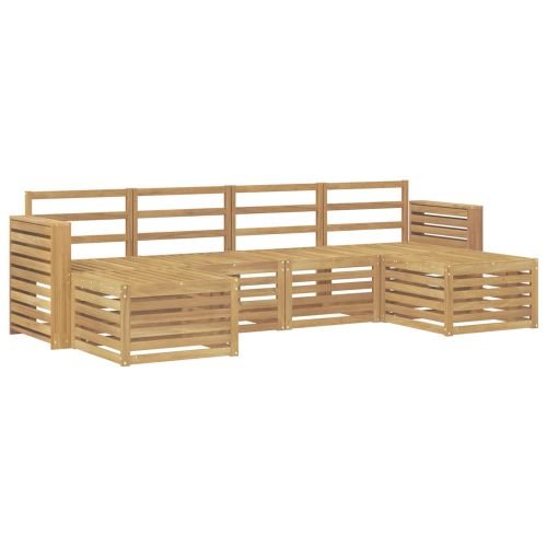 Комплект дивани за открито 6 pcs Бяло 257 x 122,5 x 73 см