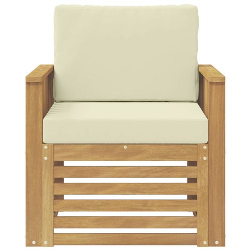 Комплект дивани за открито Полиестер Бяло